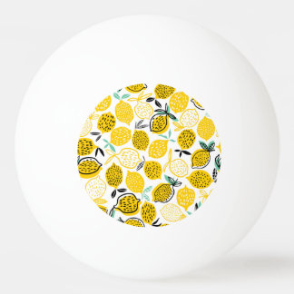 Lemon Summer Design Vintag Illustration Tischtennisball