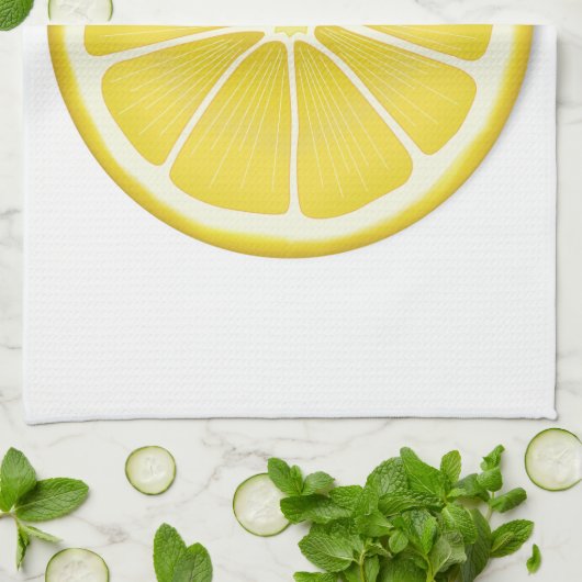 Lemon Summer Splash Geschirrtuch (Gefaltet)