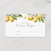 Lemon Summer Wie viele Lemon Drops Spiel Begleitkarte (Vorderseite)