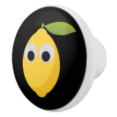 Lemon, sweet fruit with googly eyes keramikknauf (Rechts)