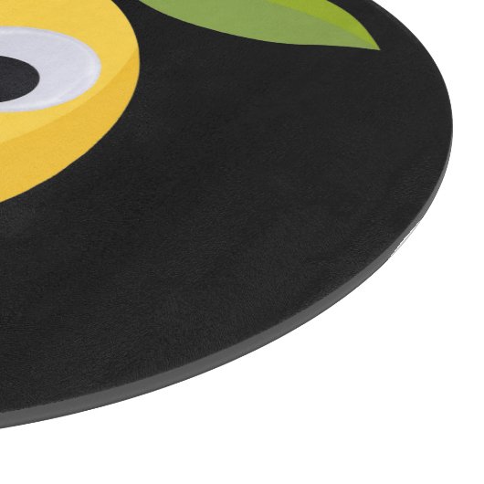 Lemon, sweet fruit with googly eyes schneidebrett (Ecke)