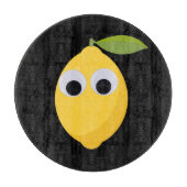 Lemon, sweet fruit with googly eyes schneidebrett (Vorderseite)