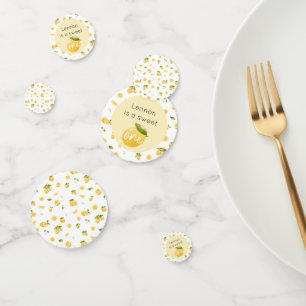 Lemon Sweet One 1. Geburtstag Konfetti