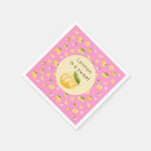 Lemon Sweet One 1. Geburtstag Party Serviette (Ecke)