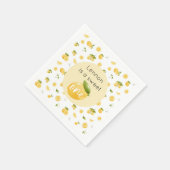 Lemon Sweet One 1. Geburtstag Party Serviette (Ecke)