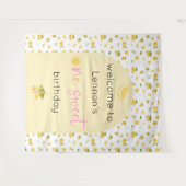 Lemon Sweet One Birthday Backdrop Tapestation Wandteppich (Vorderseite (Horizontal))