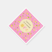 Lemon Sweet One Birthday Party Serviette (Ecke)