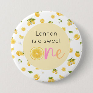 Lemon Sweet One Geburtstag Button
