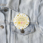 Lemon Sweet One Geburtstag Button (Beispiel)
