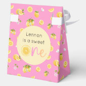Lemon Sweet One Geburtstag Geschenkschachtel (Rückseite)