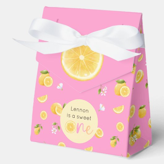 Lemon Sweet One Geburtstag Geschenkschachtel (Vorderseite)