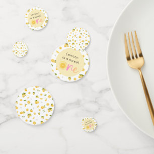 Lemon Sweet One Geburtstag Konfetti