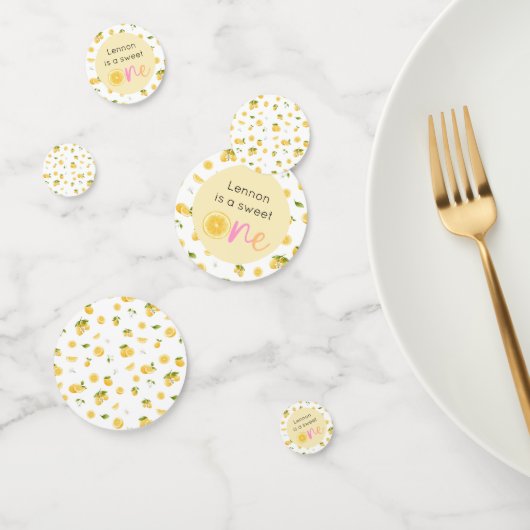 Lemon Sweet One Geburtstag Konfetti (Gruppe)