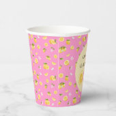 Lemon Sweet One Geburtstag Pappbecher (Rechts)