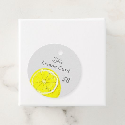 Lemon Tag Condition hausgemachte Sauces Price Geschenkanhänger (Beispiel)