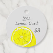 Lemon Tag Condition hausgemachte Sauces Price Geschenkanhänger (Vorderseite)