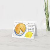 Lemon Tart Recipe Blank Note Card Karte (Vorderseite)