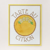 Lemon Tart Tarte au Citron Curd Pie Backfood Puzzle (Vertikal)