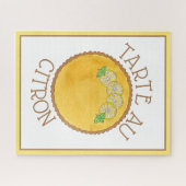 Lemon Tart Tarte au Citron Curd Pie Backfood Puzzle (Horizontal)