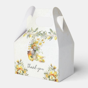 Lemon Tea Party Vintage Danke Geschenkschachtel