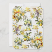 Lemon Tea Party Vintage jede Anlässe Einladung (Rückseite)