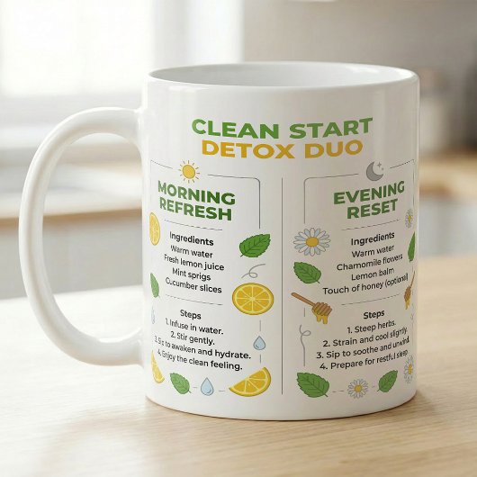 Lemon Tea Reset Duo Morning & Night Recipe Kaffeetasse