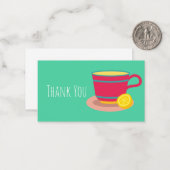 Lemon Tee für Teeliebhaber Mitteilungskarte (Vorderseite/Rückseite Beispiel)