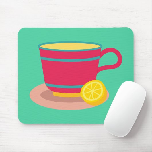 Lemon Tee für Teeliebhaber Mousepad (Mit Mouse)