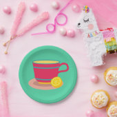 Lemon Tee für Teeliebhaber Pappteller (Party)