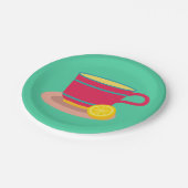 Lemon Tee für Teeliebhaber Pappteller (Schrägansicht)