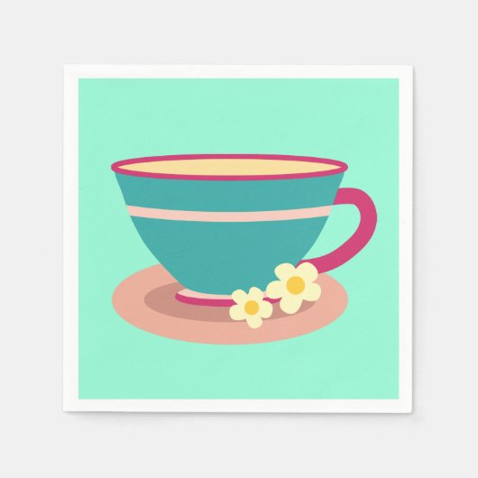 Lemon Tee für Teeliebhaber Serviette (Vorderseite)