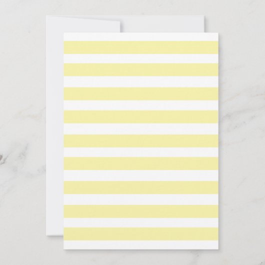 Lemon Thema Brautparty Brunch Einladung (Rückseite)