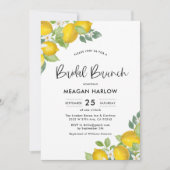 Lemon Thema Summer Bridal Brunch Einladung (Vorderseite)