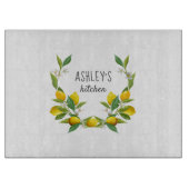 Lemon thematisch personalisiert schneidebrett (Vorderseite)