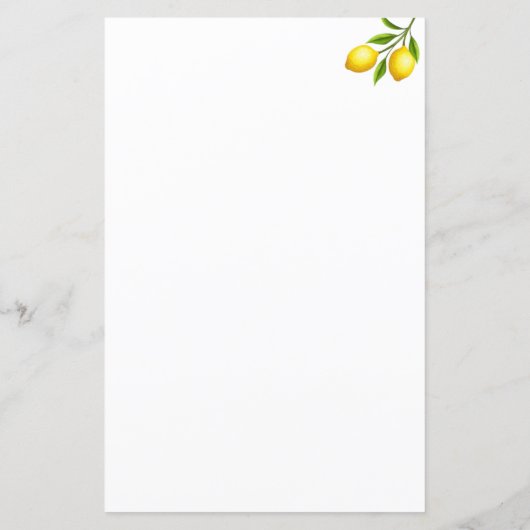 Lemon Theme Brautparty Bingo Cards (Rückseite)