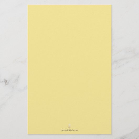 Lemon Theme Brautparty Bingo Flyer (Hinten)