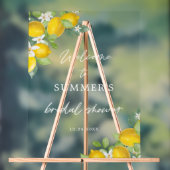 Lemon Theme Brautparty Willkommen Acrylschild (Neutral)