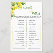 Lemon Theme Brautparty würde sie eher spielen (Vorderseite)