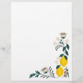 Lemon Theme Find The Guest Brautparty Bingo Flyer (Hinten)