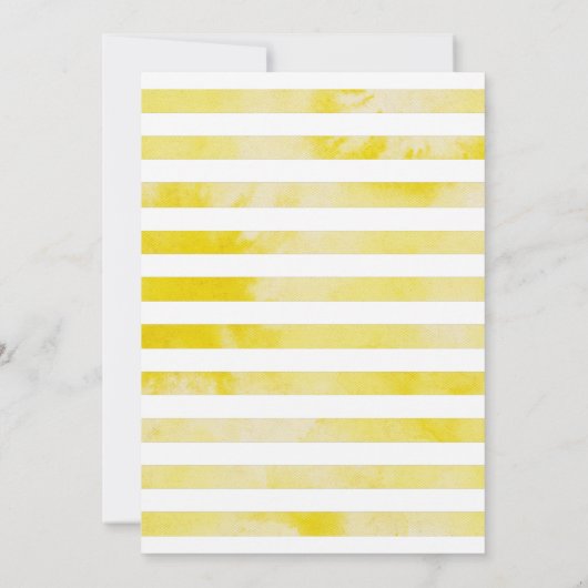 Lemon Theme Gender Reveal Sommer-Party Einladung (Rückseite)