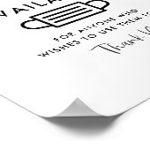 Lemon Theme Party Masken Verfügbares Zeichen Poster (Ecke)