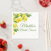 Lemon Theme Personalisiert Napkin Serviette (Beispiel)