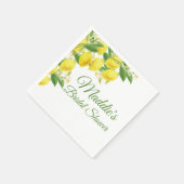 Lemon Theme Personalisiert Napkin Serviette (Ecke)