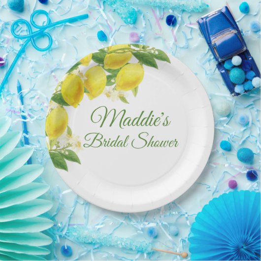 Lemon Theme Personalisierte Teller (Party)