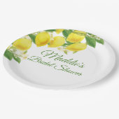 Lemon Theme Personalisierte Teller (Schrägansicht)