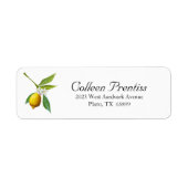 Lemon Theme Rücksendeadresse (Vorne)