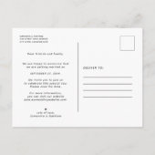 Lemon Theme Summer Wedding Save the Date Postkarte (Rückseite)