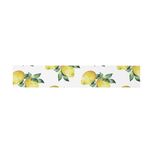 Lemon-Themed Bands für Sommerhochzeiten Einladungsbanderole (Flach)