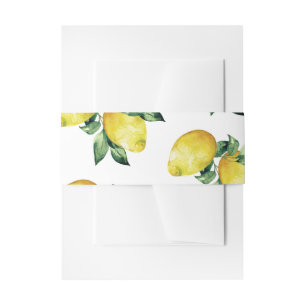 Lemon-Themed Bands für Sommerhochzeiten Einladungsbanderole
