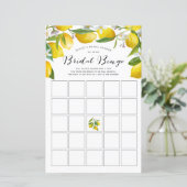 Lemon Themed Brautparty Bingospiele, (Stehend Vorderseite)